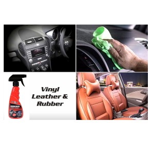 Kangaroo® Premium Dashboard Dresser (Polish, Shiner) 300 ml with Foam Applicator (Use for Car Interior, Leather Seat and Cover)