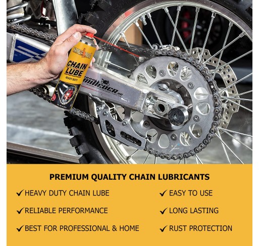 Kangaroo® Premium Chain Lube 500 ml Each Combo Pack of 2  (Chain Lubricant Maintenance Spray)