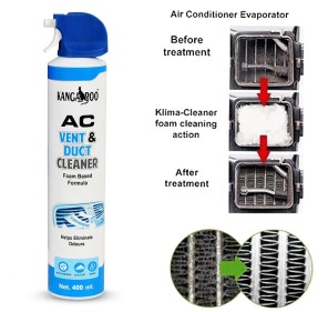 Kangaroo® Car AC Vent & Duct Cleaner Odor Neutralizer Spray Form with Long Nosal Pipe for Effective Cleaning 400 ml