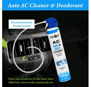 Kangaroo® Car AC Vent & Duct Cleaner Odor Neutralizer Spray Form with Long Nosal Pipe for Effective Cleaning 400 ml