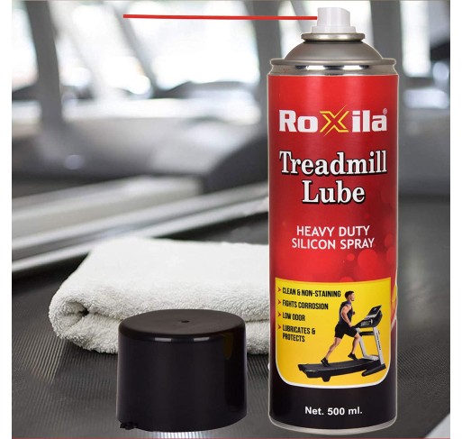 Roxila® Treadmill Lubricant Spray For Belt - Heavy Duty Silicone Spray - 500 ml Each ( Pack of 2)