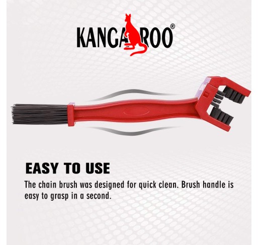 Kangaroo® Premium Chain Lube and Chain Cleaner 500 ml Each With Chain Cleaner Brush  (Chain Lubricant Maintenance Spray Kit,)