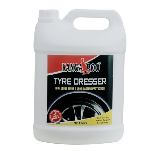 Kangaroo® Tyre Dresser & Polish ( 5 Litre ) High Gloss Shine and Long Lasting Protection Commercial Pack 