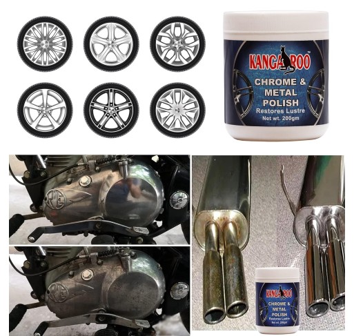 Chrome and Metal Polish 200 Gm for Copper, Brass, Bronze, Gold, Nickel and Stainless Steel