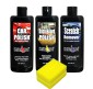 Kangaroo® Car Care Kit (Car Polish + Dashboard Polish + Scratch Remover) 200 ML Each + 2 Sponge Fast and Easy to Use