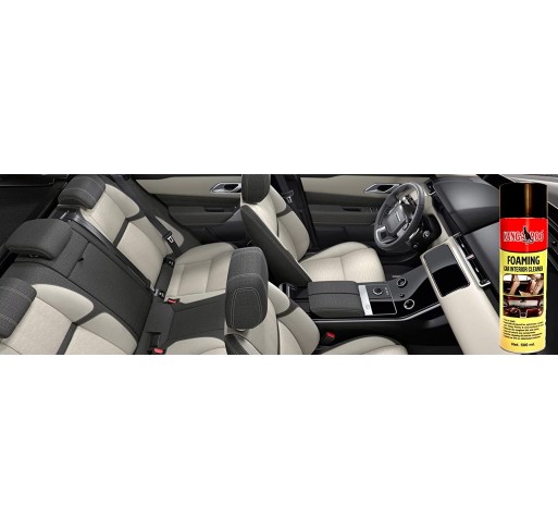 Kangaroo® Car Care Kit (Car Polish + Dashboard Polish + Scratch Remover) 200 ML Each with Foaming Car Interior Cleaner Spray 500