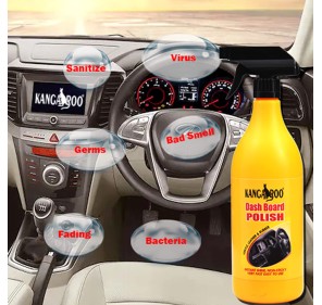 Kangaroo® Car Dashboard Polish & Leather Seat Shiner 1 Litre ( Pack of 2 )
