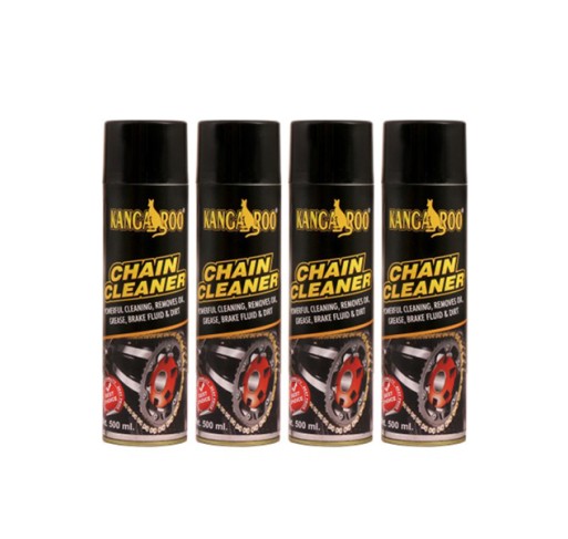 Kangaroo® Premium Chain Cleaner & De-Grease Spray 500 ml Each ( Pack of 4 )