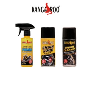 MOTORBIKE SPRAY 200ml, CHAIN LUBRICANT SPRAY and CLEANER (150ml EACH)